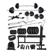 1 - Fitmax PVC 32KG COMBO 6 SL Home Gym Kit