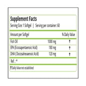 supplement - Natures Velvet Fish Oil,  60 softgels 
