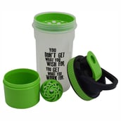 1 - Greenbee Protein Shaker,  Transparent Green  700 ml 