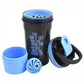 1 - Greenbee Protein Shaker,  Black Blue Cap  700 ml 