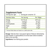supplement - Natures Velvet Barley Grass Powder, 0.100 kg Unflavoured