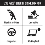 2 - Fyre Energy Drink Mix,  30 sachets/pack  Orange 