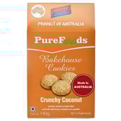 1 - PureFoods Bakehouse Cookies,  140 g  Crunchy Coconut 