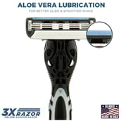 3 - Spruce Shave Club 3X Shaving Razor Kit (Razor + 4 Cartridges + Razor Cover)