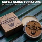 4 - Spruce Shave Club Moustache Wax Ultra Strong Hold, 50 g Cedarwood & Mandarin