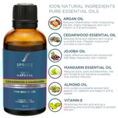 3 - Spruce Shave Club 100% Natural Pre Shave Oil, 50 ml Cedarwood & Mandarin