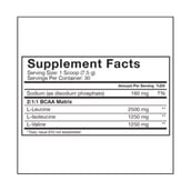supplement - RSP Nutrition BCAA 5000,  0.66 lb  60 Servings  Unflavoured 