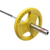 Fitsy Olympic Weight Plates for Gym (Pair),  Yellow  15 kg 