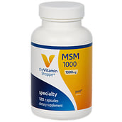 The Vitamin Shoppe MSM (1000 mg),  120 capsules 
