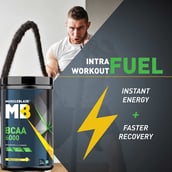 IntraWorkout - MuscleBlaze BCAA 6000,  0.88 lb  50 Servings  Tangy Orange 