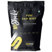 Myshake Pure Raw Whey Protein 81% Concentrate, 2 lb Unflavoured