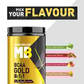 Flayour - MuscleBlaze BCAA Gold 8:1:1,  0.99 lb  30 Servings  Raspberry Lemonade 