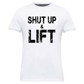 1 - Gym Brute Shut Up T-Shirt,  White  Large 