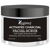 Kazima Activated Charcoal Facial Scrub,  100 g  for All Skin Types 