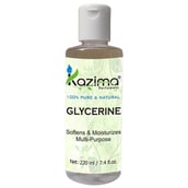 Kazima Pure and Natural Glycerine,  220 ml  Softens & Moisturizes Multi Purpose 