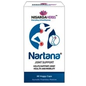 Front - Nisarga Herbs Nartana,  60 capsules 