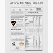 Supplement - MyFitFuel Advance MFF Whey Protein 80, 4.4 lb Vanilla Creme