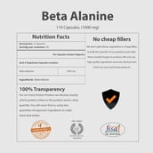 supplement - MyFitFuel Beta Alanine 1000 mg, 110 capsules Unflavoured