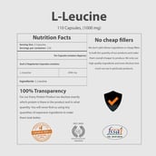 supplement - MyFitFuel L Leucine 1000 mg,  110 capsules  55 Servings  Unflavoured 