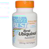 Doctor's Best Ubiquinol Featuring Kaneka's QH (100mg),  60 softgels 