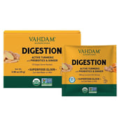 VAHDAM Turmeric Digestion Superfood Elixir,  Natural  10 sachets/pack 