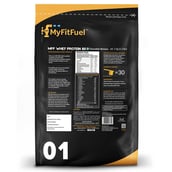 Back - MyFitFuel MFF Whey Protein 80,  2.2 lb  Chocolate Banana 