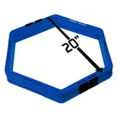 3 - Fitsy Hexagonal Agility Ring (AR2415),  Blue  20 Inches 6 Piece 