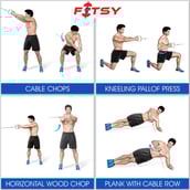 4 - Fitsy Single Chrome D Handle - 2PC,  Silver 