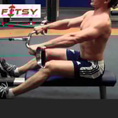 1 - Fitsy Lat Pull Down Bar - 90cm, Silver and Black