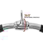 2 - Fitsy Lat Pull Down Bar,  Silver and Black 