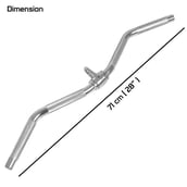 3 - Fitsy Chrome Lat Pull Down Bar,  Silver 