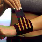 4 - Fitsy Wrist Wrap,  Orange  Free Size 