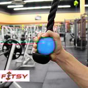 3 - Fitsy Flat Thick Bar Grip,  Blue 