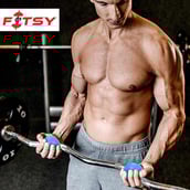 Fitsy Round Thick Bar Grip,  Blue 