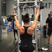 Fitsy Lat Pull Down Bar - 65 cm,  Silver and Black 