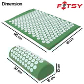 4 - Fitsy Accupressure Mat,  Green  66 x 41cm 