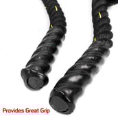 1 - Fitsy Battle Rope,  10 Meter  Black 