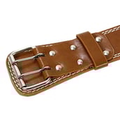 2 - Fitsy Weight Lifting Belt Cushion Leather,  Brown  Large 