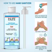 use - INLIFE Disinfectant Hand Sanitizer Gel with 70% Isopropyl Alcohol Based,  Fragrance Free  500 ml  Germ Protection, Anti-Bacterial 