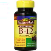 Nature Made Vitamin B-12 (1000mcg),  50 softgels  Sublingual Cherry 