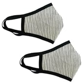 MASKS4U Raina Breatheasy Mask Pack of 2,  Black & White Lissafi 