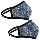 MASKS4U Solet Breatheasy Mask Pack of 2, Blue & Black