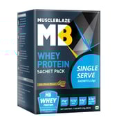 2 - MuscleBlaze Whey Protein Sachet Pack OP,  7 Piece(s)/Pack  Cafe Mocha 