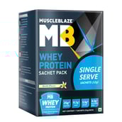 2 - MuscleBlaze Whey Protein Sachet Pack OP,  7 Piece(s)/Pack  Vanilla 
