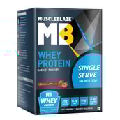 2 - MuscleBlaze Whey Protein Sachet Pack OP,  7 Piece(s)/Pack  Strawberry 