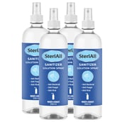 West Coast Hand Sanitizer Solution Spray,  Fragrance Free  200 ml  Anti Bacterial Fungal Viral (Pack of 4) 