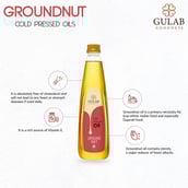 Points - Gulab Cold Pressed Oil Groundnut (Pack of 2),  1 L 