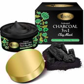 5 - Oriental Botanics Activated Charcoal 3 IN 1 Clay Mask, 100 g Pore Detoxifying, Whitening & Refreshing
