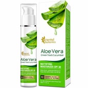 Front - Oriental Botanics Aloe Vera Mattifying Moisturizer SPF 30,  50 ml  Green Tea & Cucumber 