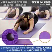 3 - Strauss Yoga Mat,  Purple  6 mm 